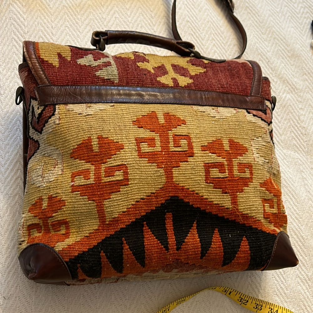 VIntage Boho UnisexTapestry One of a Kind Messenger Bag Satchel made in Turkey - Picture 5 of 10